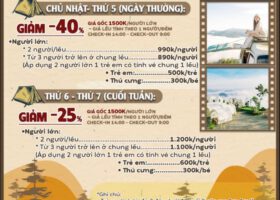 Ưu đãi lên đến – 40% Tour Cloud View Glamping